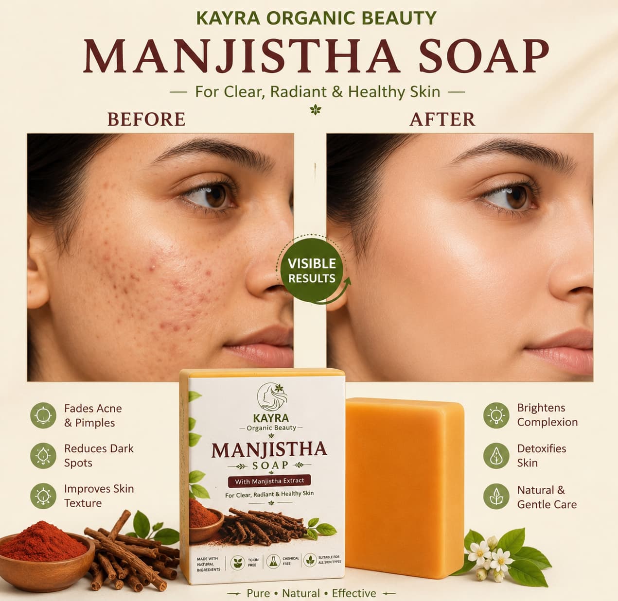 manjishtha soap Manjistha Soap - Image 1
